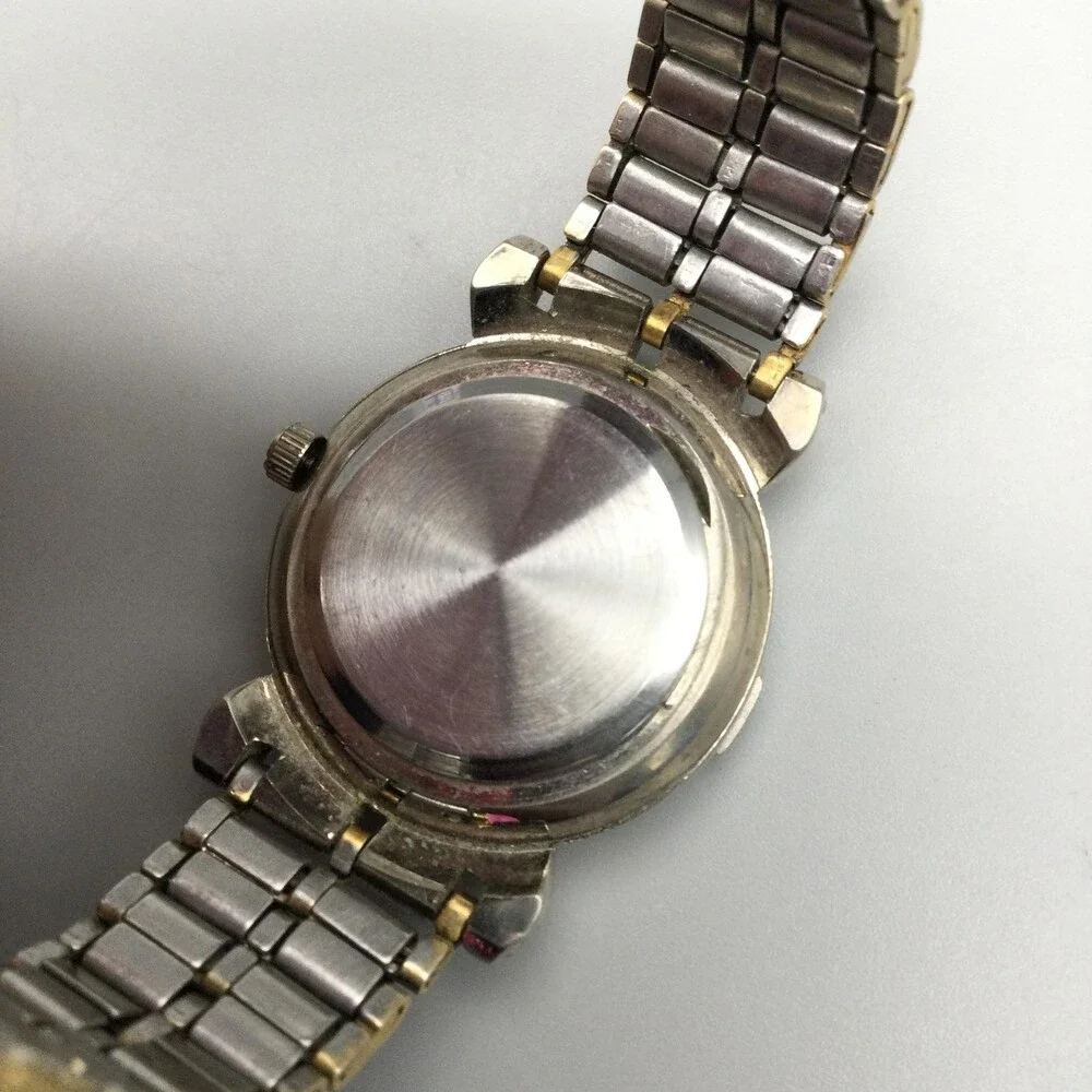 Polini Womens Watch 27mm Two Tone Steel Bracelet Sport New Battery 7